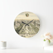 Luftaufnahme des Formal Garden von Eric Dahlbergh Große Wanduhr (Zuhause)