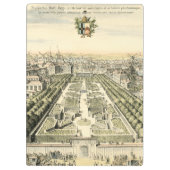 Luftaufnahme des Formal Garden von Eric Dahlbergh Klemmbrett (Rückseite)