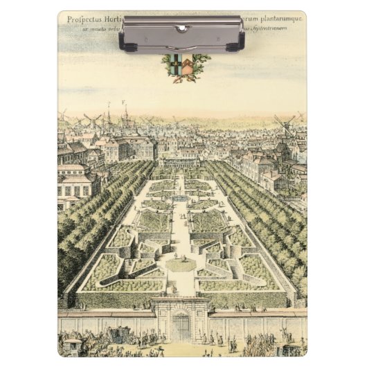 Luftaufnahme des Formal Garden von Eric Dahlbergh Klemmbrett (Vorderseite)