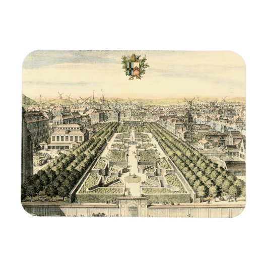 Luftaufnahme des Formal Garden von Eric Dahlbergh Magnet (Horizontal)