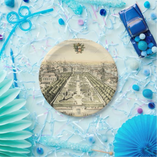 Luftaufnahme des Formal Garden von Eric Dahlbergh Pappteller (Party)