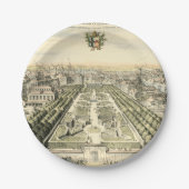 Luftaufnahme des Formal Garden von Eric Dahlbergh Pappteller (Vorderseite)