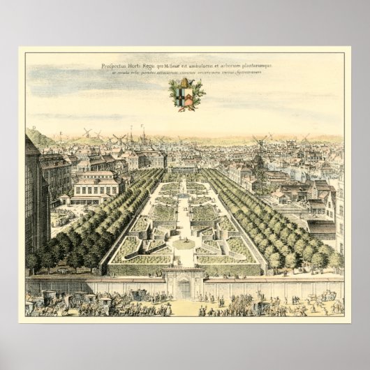 Luftaufnahme des Formal Garden von Eric Dahlbergh Poster (Vorne)