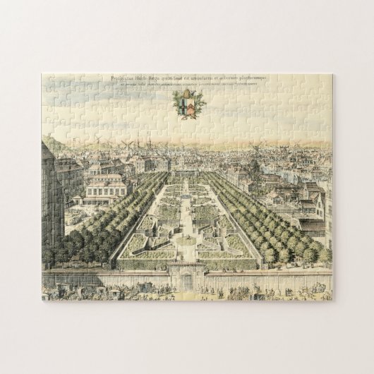 Luftaufnahme des Formal Garden von Eric Dahlbergh Puzzle (Horizontal)