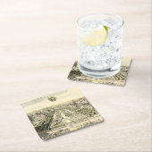 Luftaufnahme des Formal Garden von Eric Dahlbergh Rechteckiger Pappuntersetzer (Vor Ort)