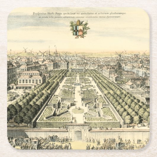 Luftaufnahme des Formal Garden von Eric Dahlbergh Rechteckiger Pappuntersetzer (Vorderseite)