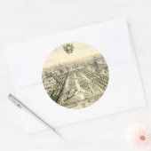 Luftaufnahme des Formal Garden von Eric Dahlbergh Runder Aufkleber (Umschlag)