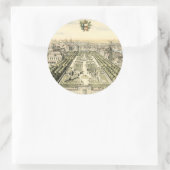 Luftaufnahme des Formal Garden von Eric Dahlbergh Runder Aufkleber (Tasche)