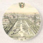 Luftaufnahme des Formal Garden von Eric Dahlbergh Sandstein Untersetzer (Vorne)