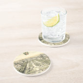 Luftaufnahme des Formal Garden von Eric Dahlbergh Sandstein Untersetzer (Seite)