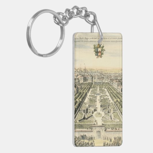 Luftaufnahme des Formal Garden von Eric Dahlbergh Schlüsselanhänger (Vorderseite links)