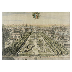 Luftaufnahme des Formal Garden von Eric Dahlbergh Schneidebrett