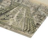 Luftaufnahme des Formal Garden von Eric Dahlbergh Schneidebrett (Ecke)