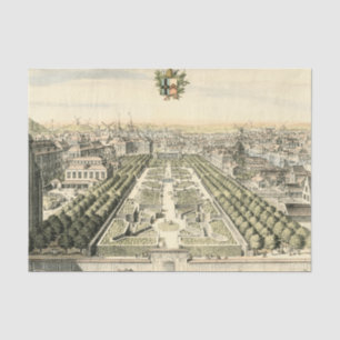 Luftaufnahme des Formal Garden von Eric Dahlbergh Seidenpapier
