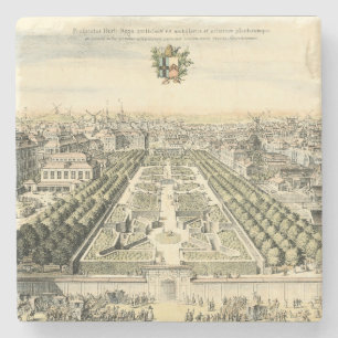 Luftaufnahme des Formal Garden von Eric Dahlbergh Steinuntersetzer