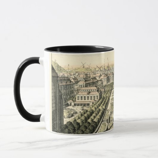 Luftaufnahme des Formal Garden von Eric Dahlbergh Tasse (Links)