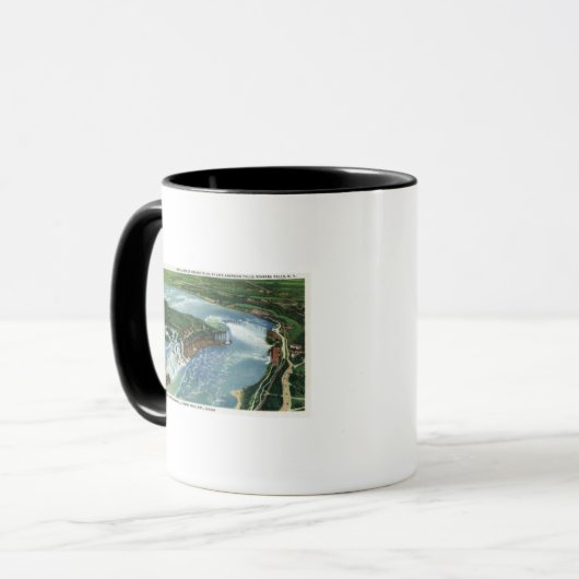 Luftaufnahme des gesamten Niagarafalls 2 Tasse (Vorderseite Links)