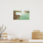 Luftaufnahme des gesamten Niagarafalls Poster (Küche)