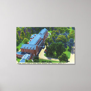 Luftaufnahme des Gideon Putnam Hotels, Leinwanddruck