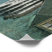 Luftaufnahme des Hudson Navigation Dock Poster (Ecke)