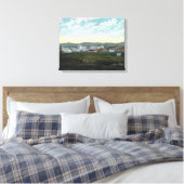 Luftaufnahme des Lager 27 Oil FieldsCoalinga, CA Leinwanddruck (Insitu (Schlafzimmer))