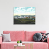 Luftaufnahme des Lager 27 Oil FieldsCoalinga, CA Leinwanddruck (Insitu (Wohnzimmer))