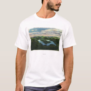 Luftaufnahme des Lake Placid T-Shirt