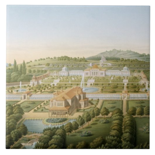 Luftaufnahme des Landhauses Königs Guillaume von Fliese (Vorderseite)