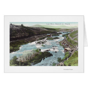 Luftaufnahme des Link RiverKlamath-Landkreises, OR