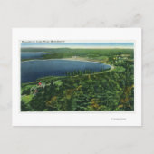 Luftaufnahme des Massabesic Lake in der Nähe von C Postkarte (Vorderseite)