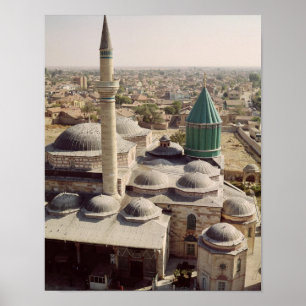 Luftaufnahme des Mevlana Tekke Poster
