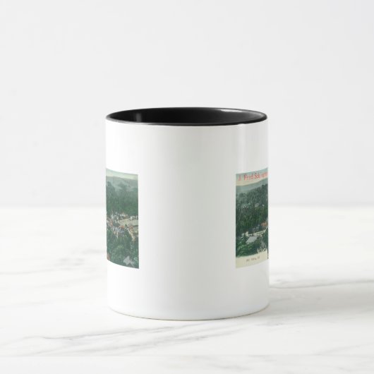 Luftaufnahme des Mill ValleyMill Valley, CA Tasse (Zentrum)