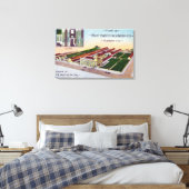 Luftaufnahme des Must-Hatch-Inkubators Co Bldg Leinwanddruck (Insitu (Schlafzimmer))