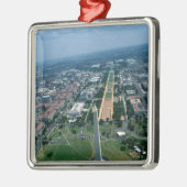 Luftaufnahme des nationalen Malls Silbernes Ornament (Links)