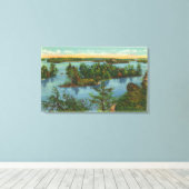 Luftaufnahme des Out-Sight-Kanals Leinwanddruck (Insitu (Holzboden))