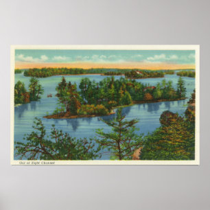 Luftaufnahme des Out-Sight-Kanals Poster