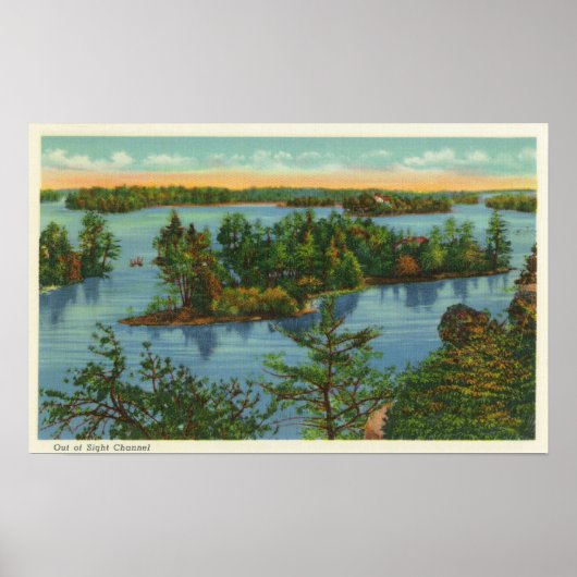 Luftaufnahme des Out-Sight-Kanals Poster (Vorne)