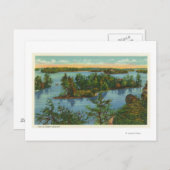 Luftaufnahme des Out-Sight-Kanals Postkarte (Vorne/Hinten)