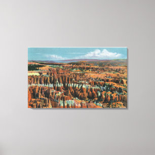 Luftaufnahme des Parks vom Inspirations-Punkt Leinwanddruck