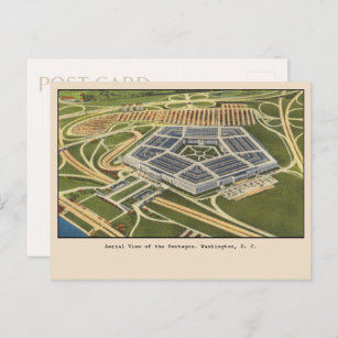 Luftaufnahme des Pentagon Washington, D.C. Postkarte