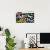 Luftaufnahme des PikeLong Beach, CA Poster (Heimbüro)