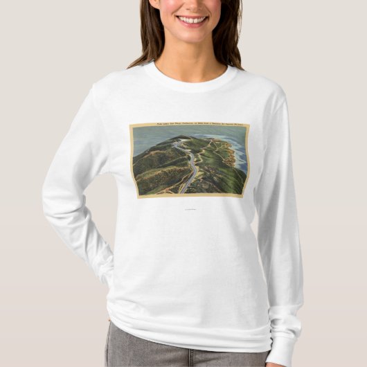 Luftaufnahme des Point Loma T-Shirt (Vorderseite)