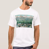 Luftaufnahme des Residentbereichs der Stadt T-Shirt (Vorderseite)