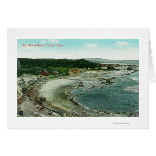 Luftaufnahme des Siegel Rocks Resort und Pazifik (Vorderseite (Horizontal))