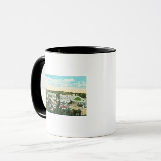 Luftaufnahme des StadionsSan Diego, CA Tasse (Vorderseite Links)