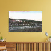 Luftaufnahme des Steinbruchs von Knowles Granite Leinwanddruck (Insitu (Wohnzimmer))