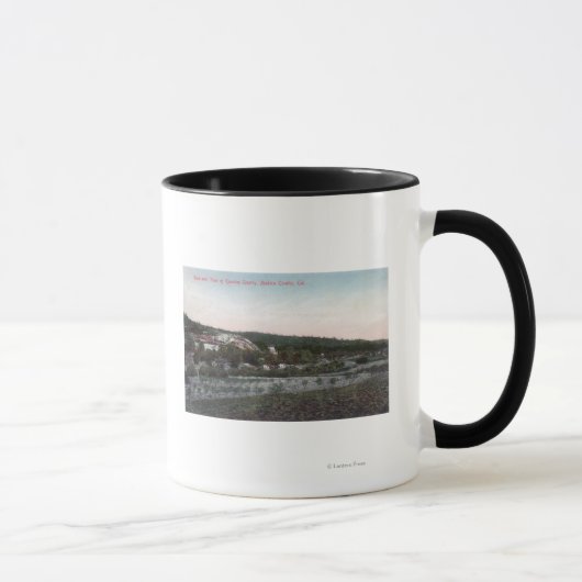 Luftaufnahme des Steinbruchs von Knowles Granite Tasse (Rechts)