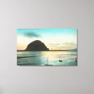 Luftaufnahme des Tag-Felsens und der Bucht Leinwanddruck