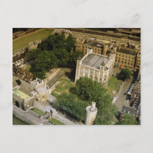 Luftaufnahme des Tower of London, England, Großbri Postkarte
