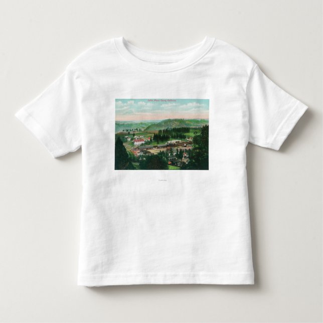 Luftaufnahme des TownColfax, CA Kleinkind T-shirt (Vorderseite)